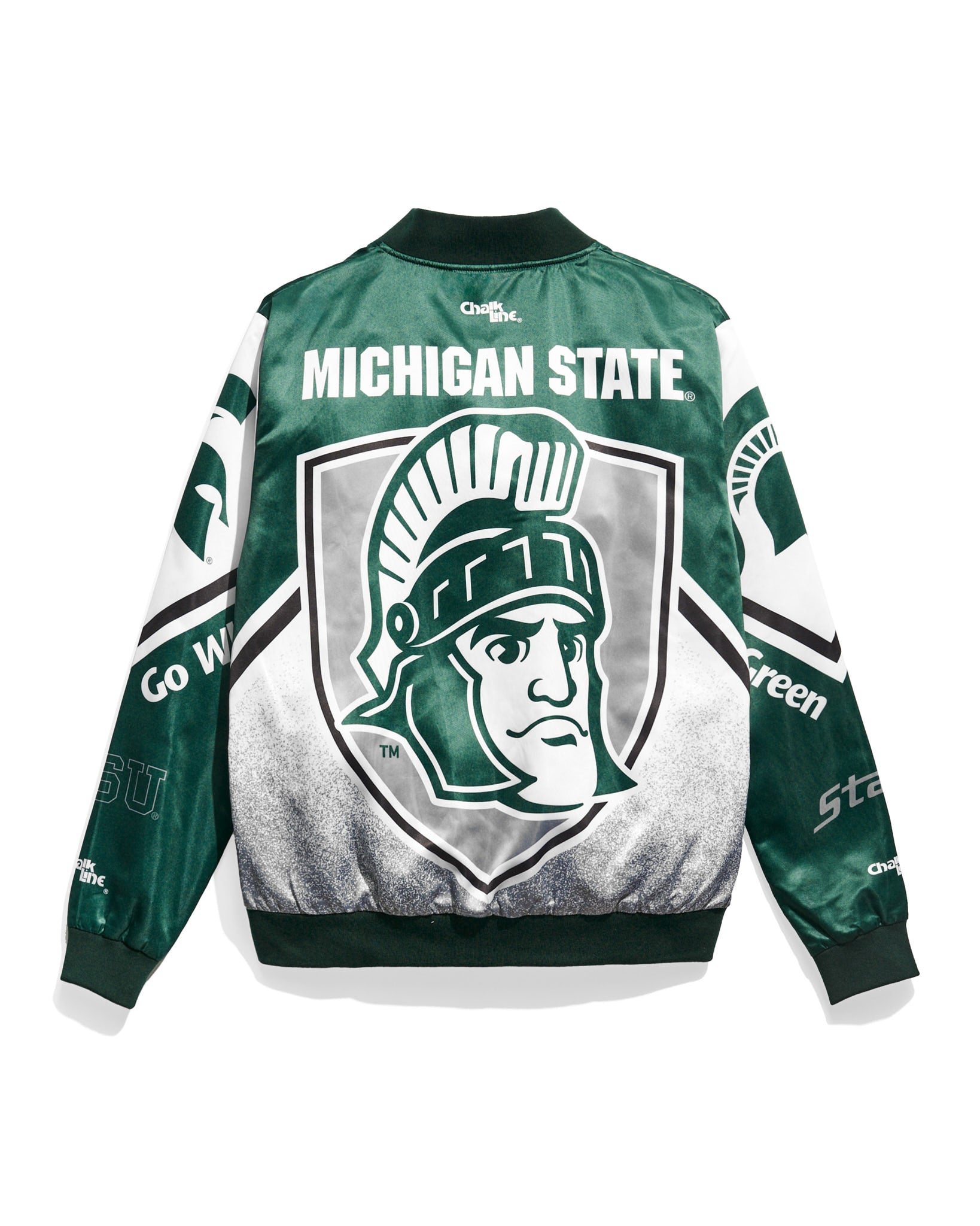 Michigan State Football Fanimation Satin Jacket