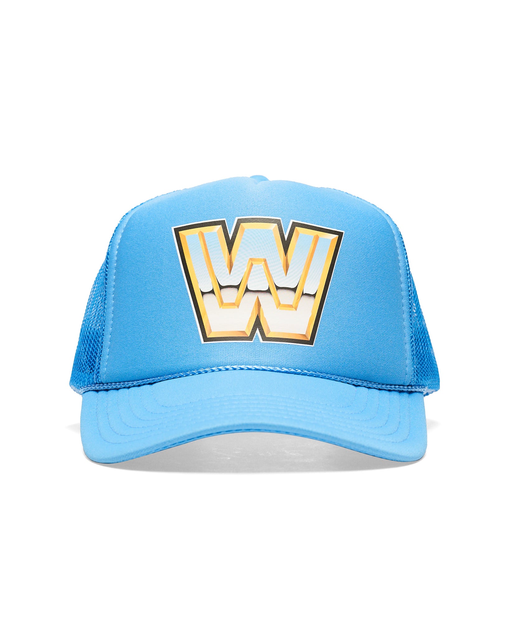 WWE OG Logo Blue Trucker Hat – Chalk Line Apparel