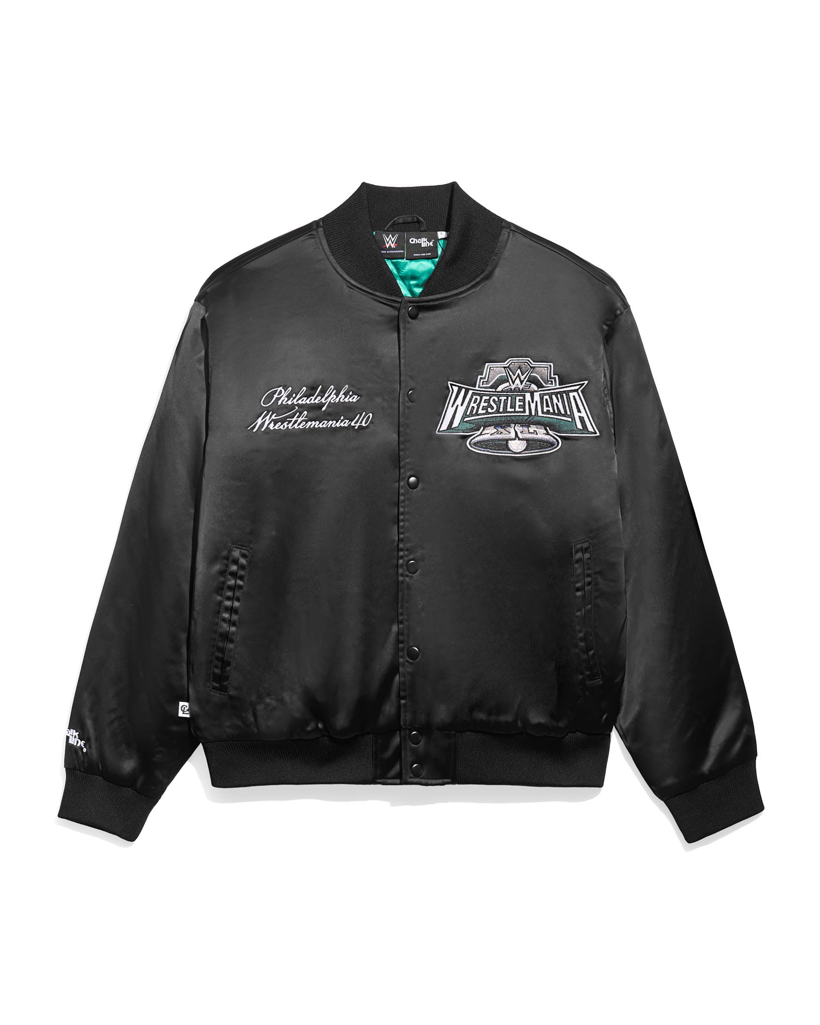 WrestleMania 40 Quilted Satin Jacket