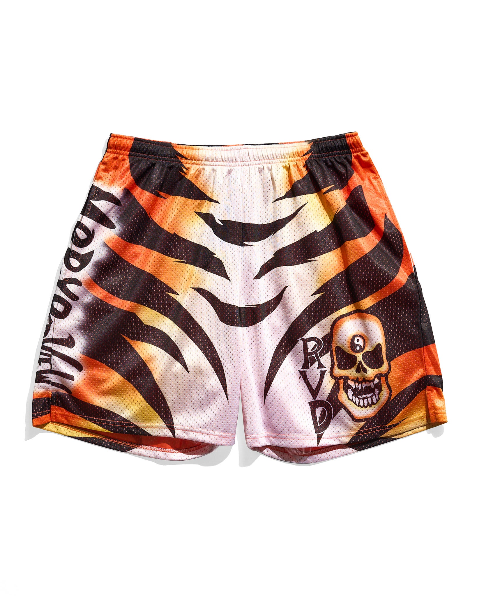 RVD Tiger Skull Retro Shorts