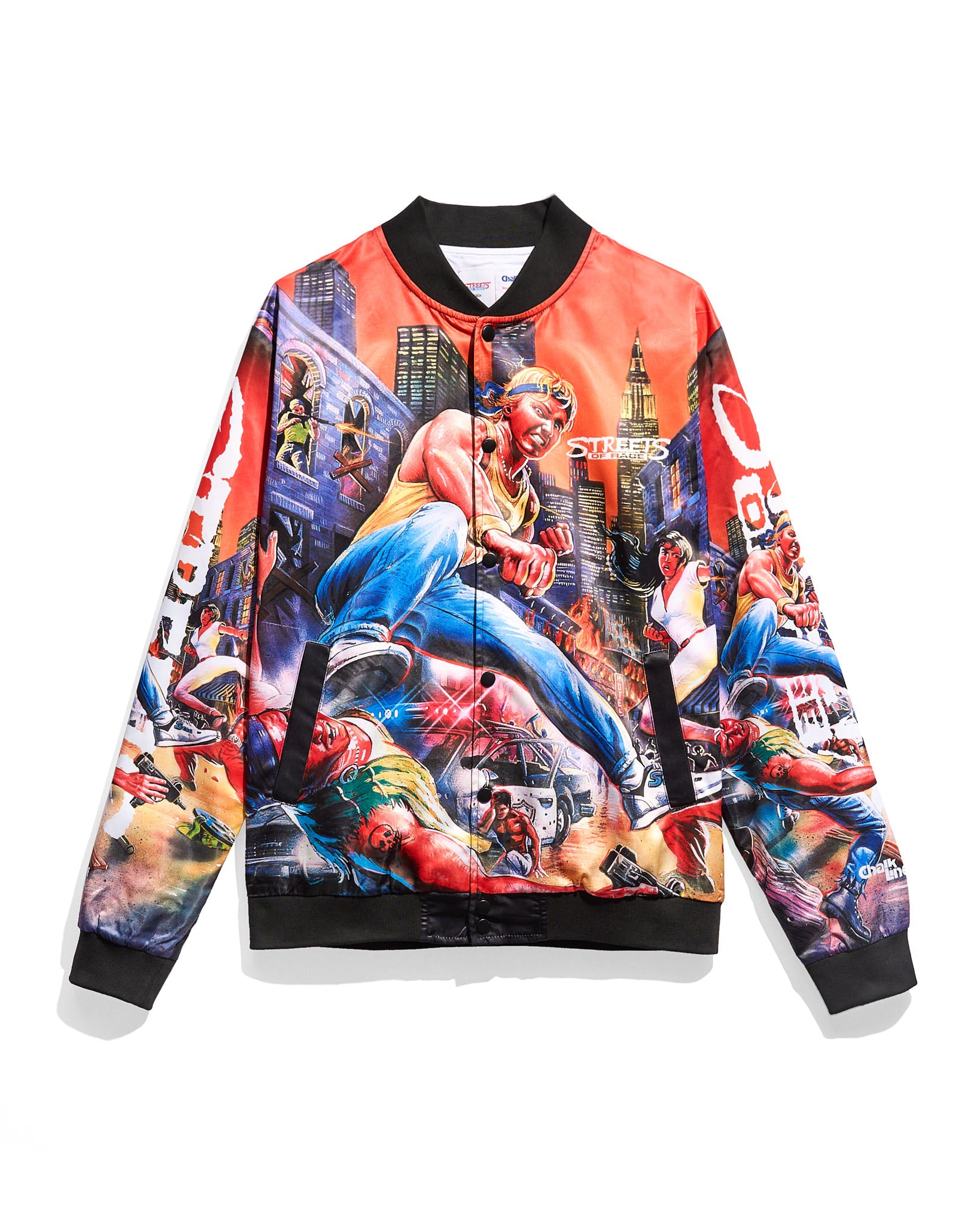 Streets of Rage Retro Satin Jacket