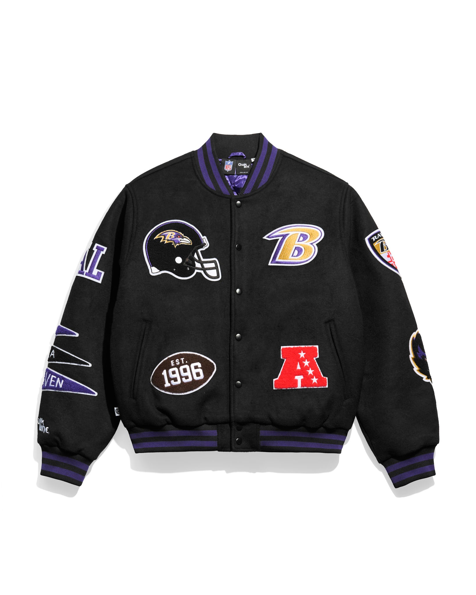 Baltimore Ravens Pennant Varsity Jacket – Chalk Line Apparel