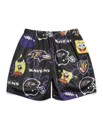 Baltimore Ravens & SpongeBob SquarePants Retro Shorts