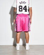 Bret Hart Speckle Pink Retro Shorts
