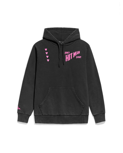 BretHitmanHartBlackHoodieFront BretHitmanHartBlackHoodieFront