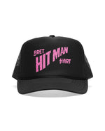 Bret Hitman Hart Black Trucker Hat