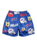 Buffalo Bills & SpongeBob SquarePants Retro Shorts