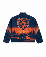 Chicago Bears Landscape Quarter Zip Microfleece Pullover