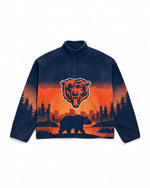 Chicago Bears Landscape Quarter Zip Microfleece Pullover
