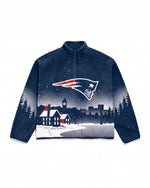 New England Patriots Landscape Quarter Zip Microfleece Pullover