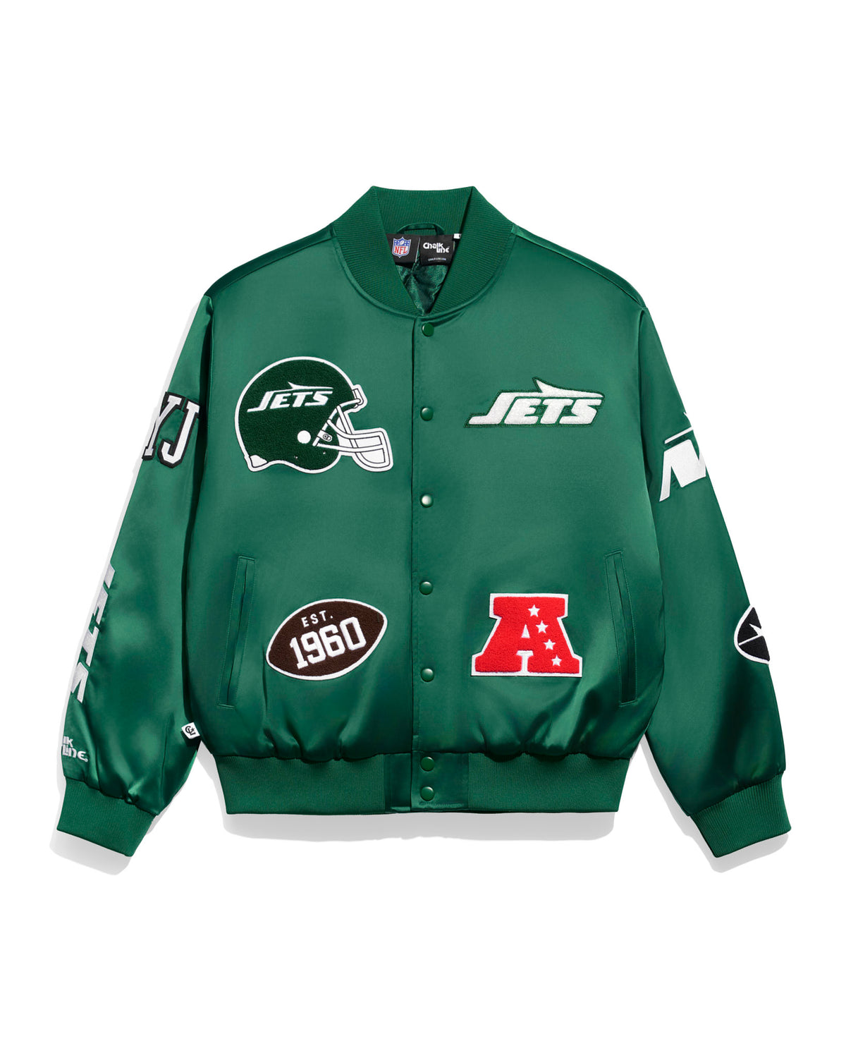 New York Jets Satin Pennant Jacket