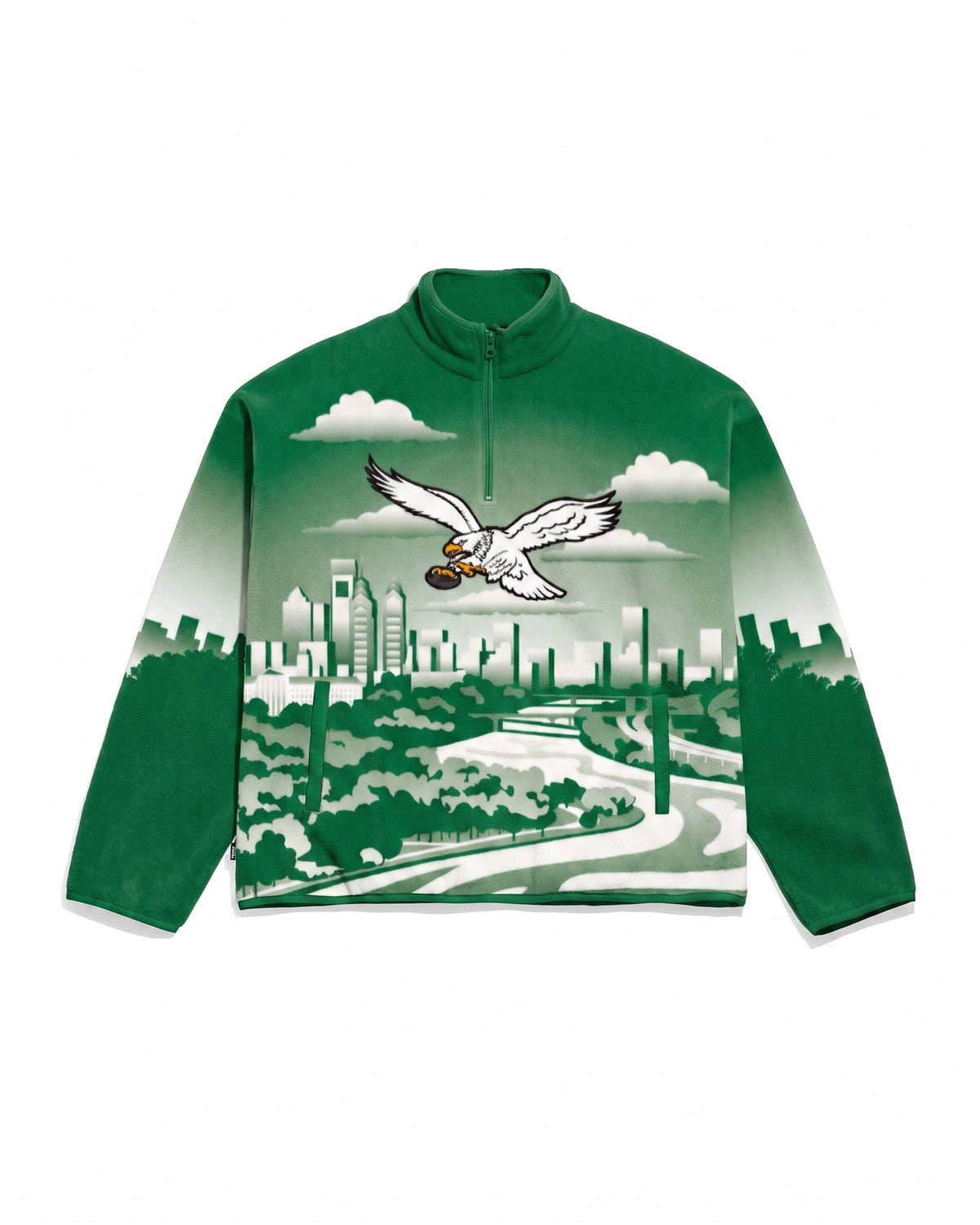 Philadelphia Eagles Landscape Quarter Zip Microfleece Pullover
