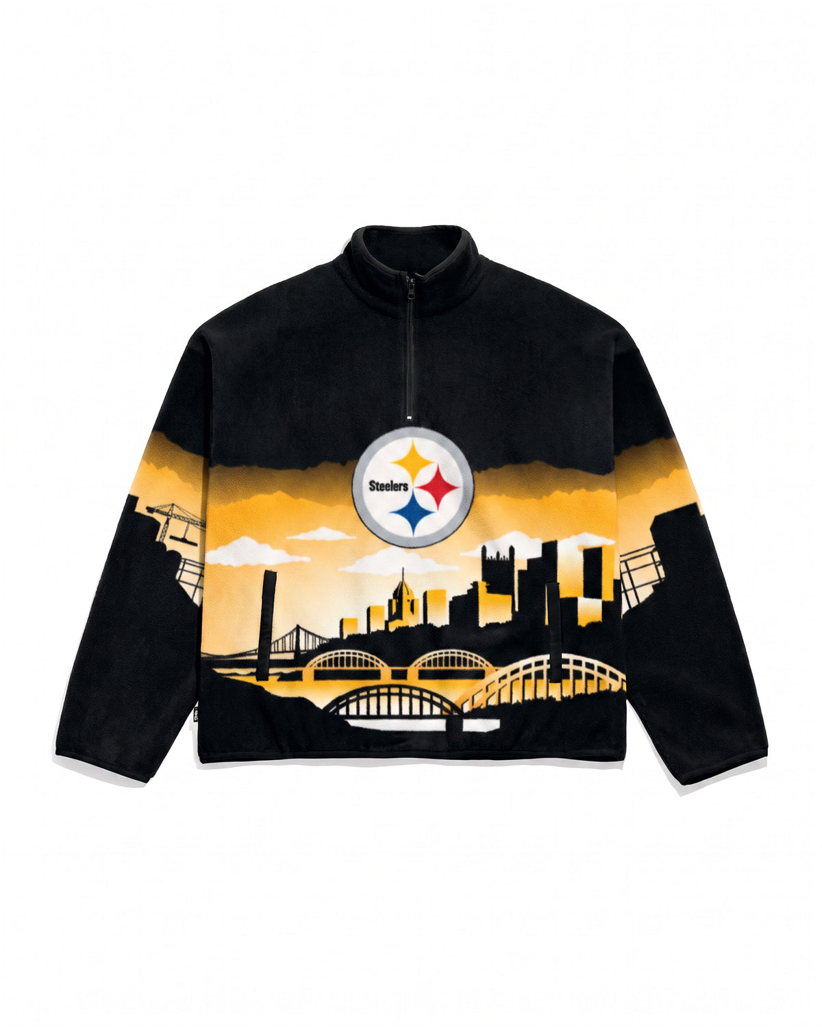 Pittsburgh Steelers Landscape Quarter Zip Microfleece Pullover