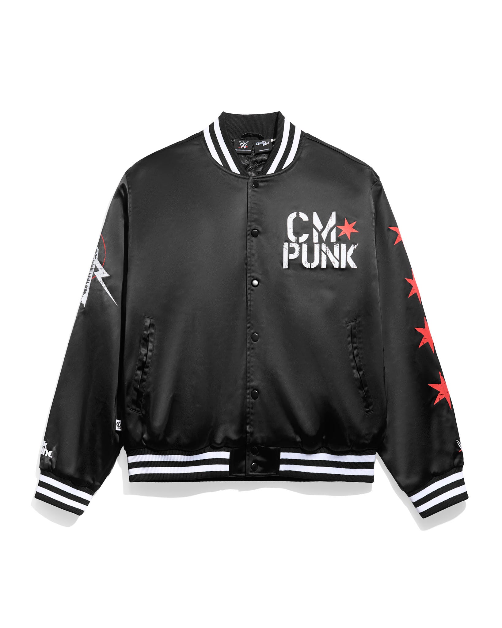 CM Punk Black Satin Jacket