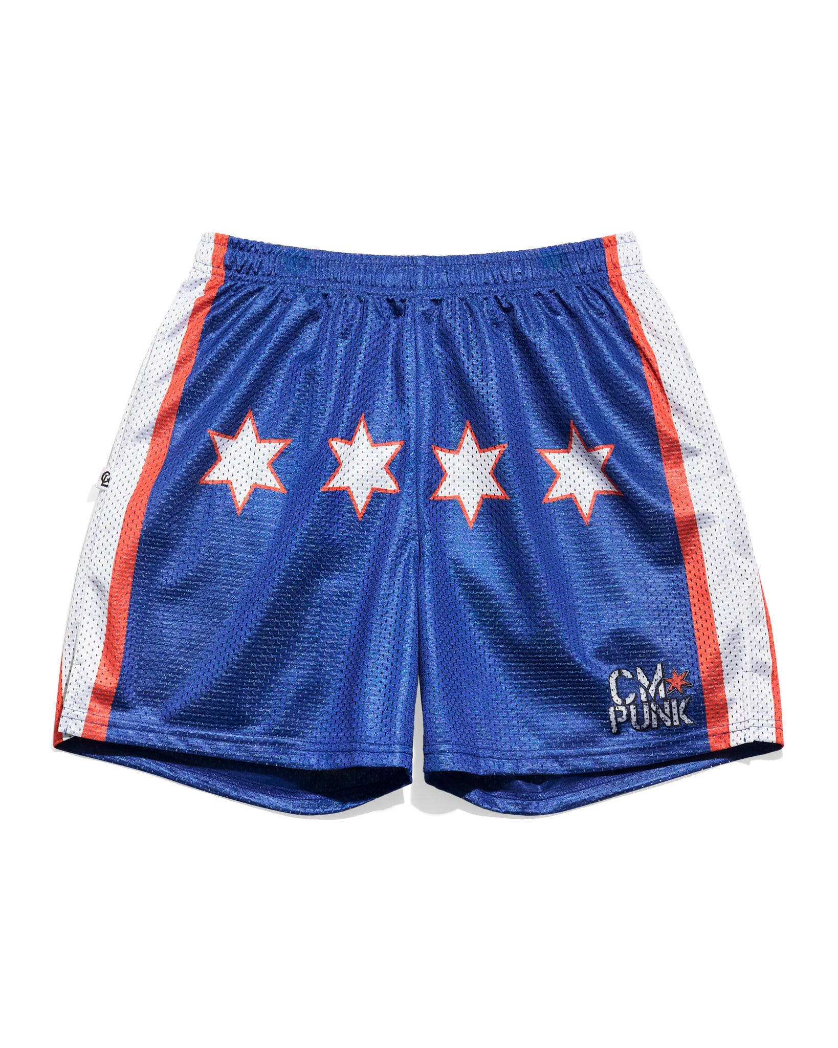 CM Punk Blue Entrance Shorts Chalk Line Apparel CM Punk Blue Entrance Shorts Chalk Line Apparel