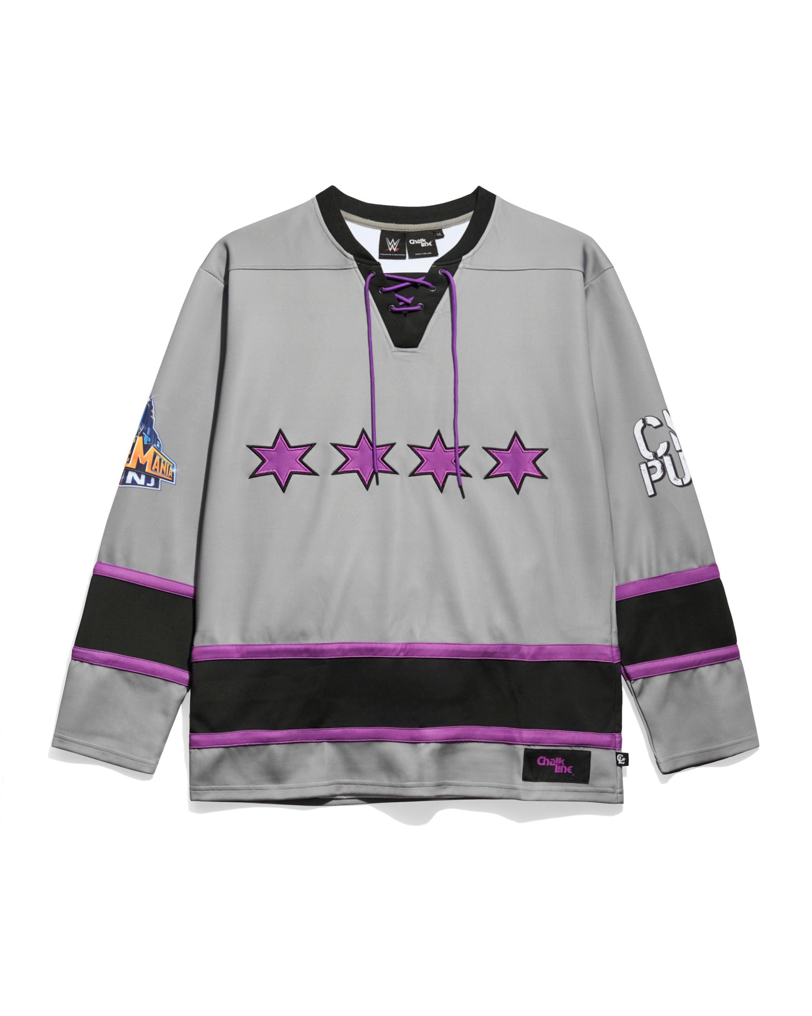 CM Punk WrestleMania 29 Hockey Jersey