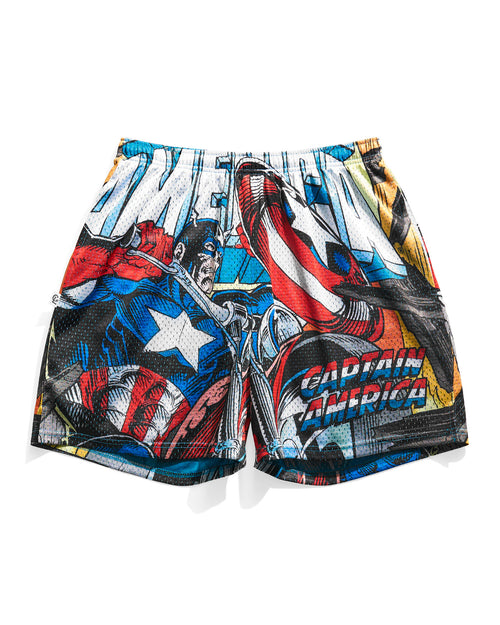Captain America Motorcycle Retro Shorts
