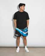 Carolina Panthers Saw Blade Retro Shorts