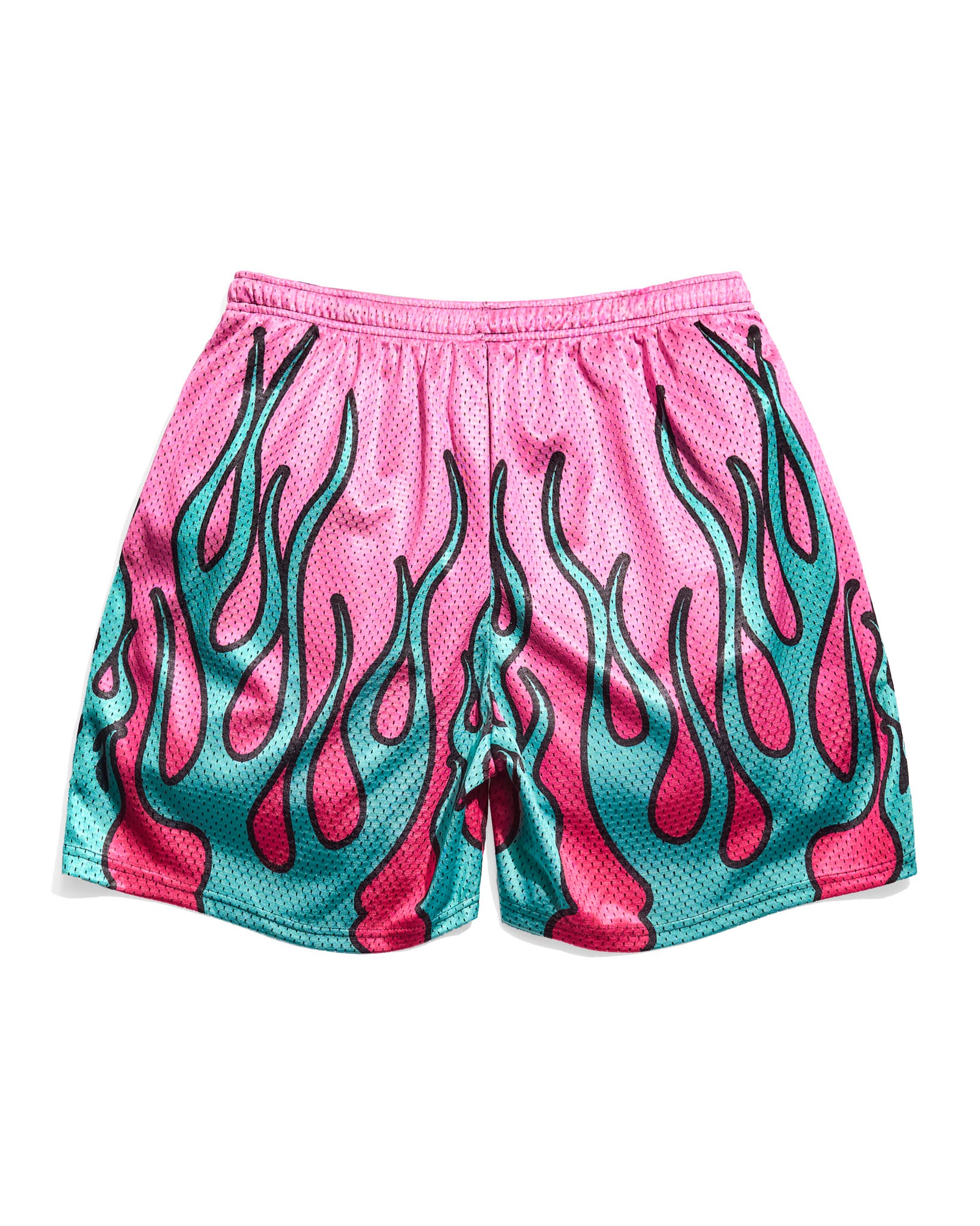 Chalk Line Coral Flame Retro Shorts