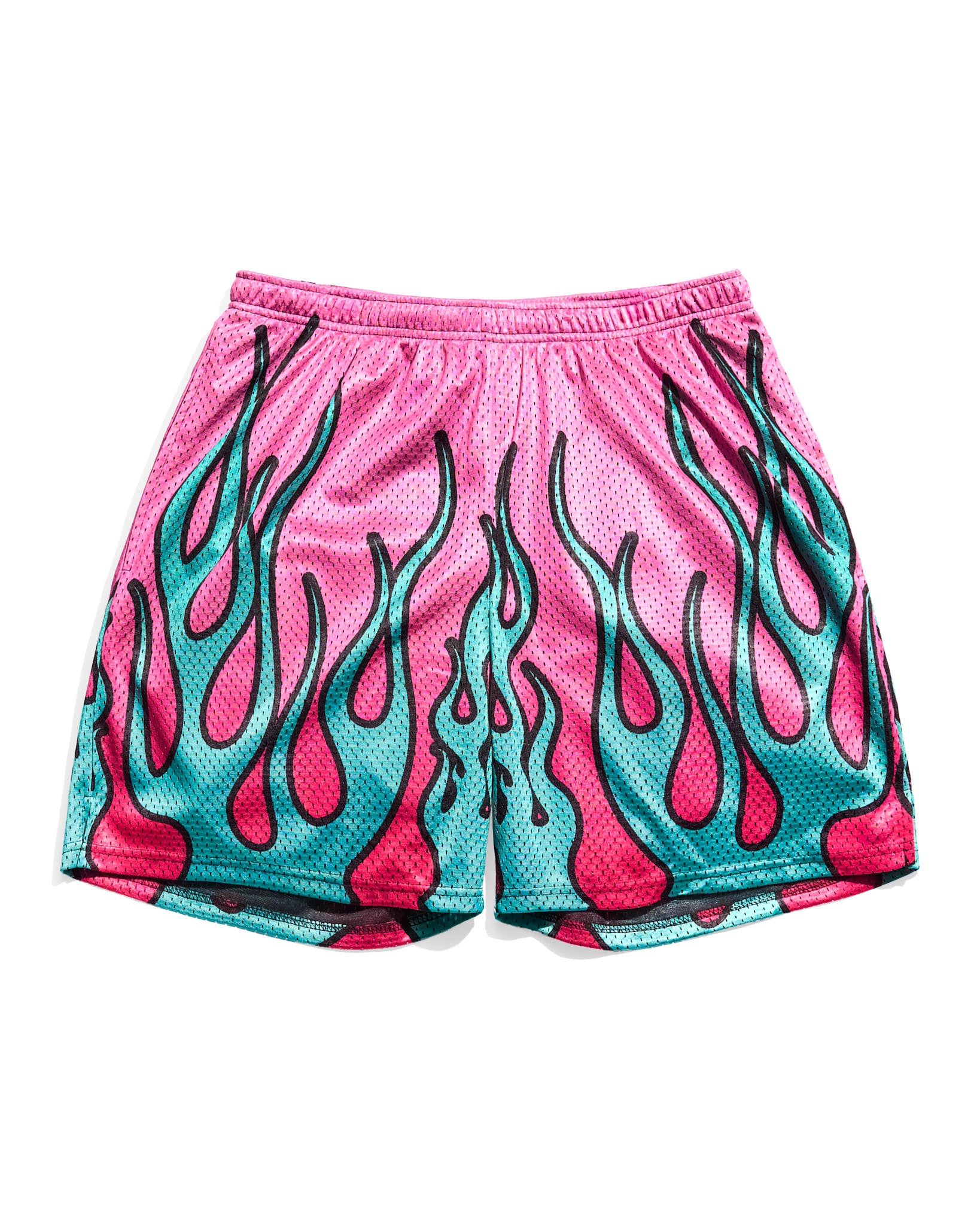 Chalk Line Coral Flame Retro Shorts