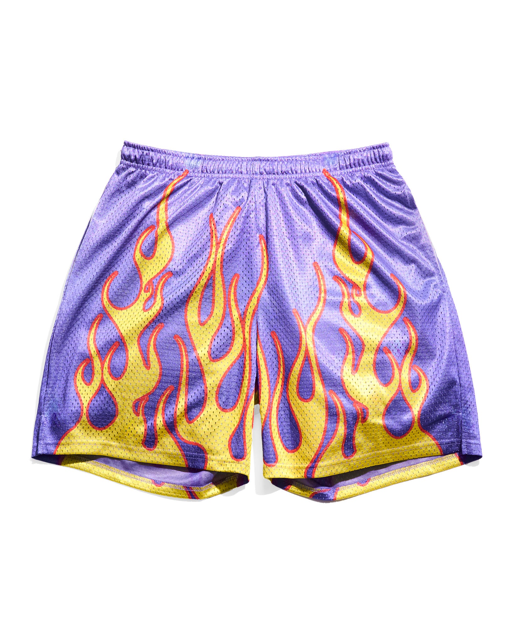 Chalk Line Purple Flame Retro Shorts