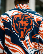 Chicago Bears Marble Full Zip Microfleece