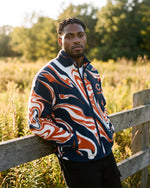 Chicago Bears Marble Full Zip Microfleece