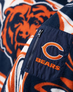 Chicago Bears Marble Full Zip Microfleece