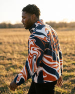 Chicago Bears Marble Full Zip Microfleece