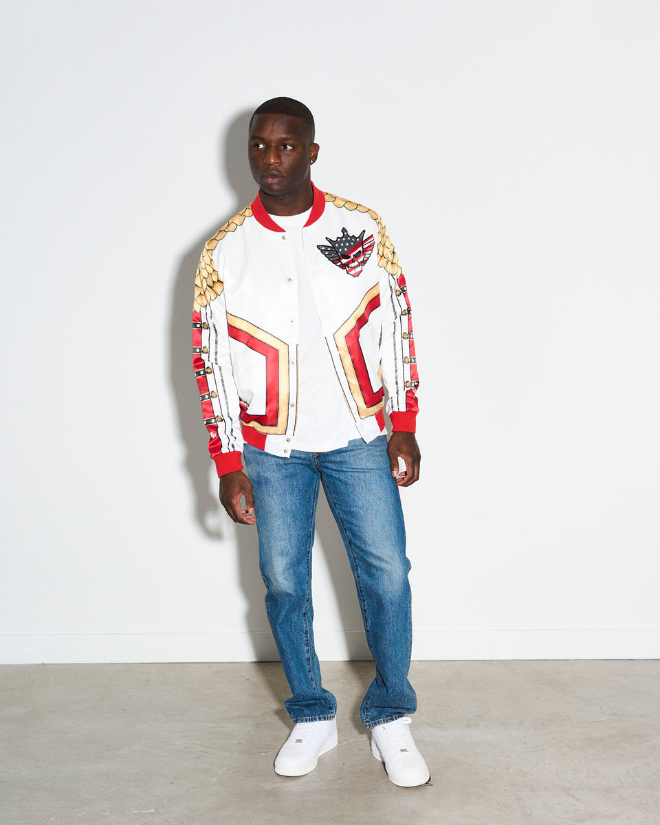 Cody Rhodes White Satin Entrance Jacket Chalk Line Apparel