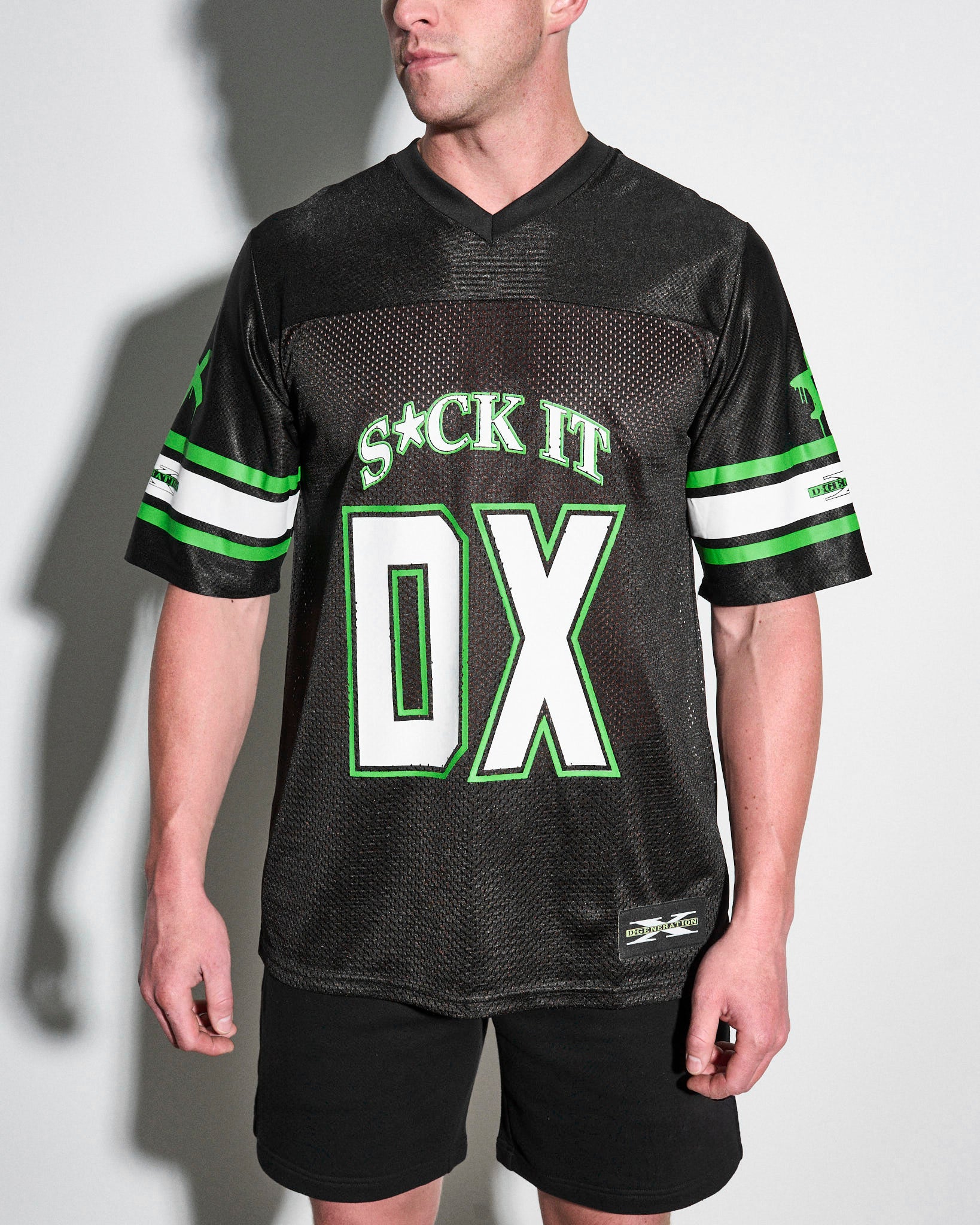 D-Generation X DX 69 Black Football Jersey