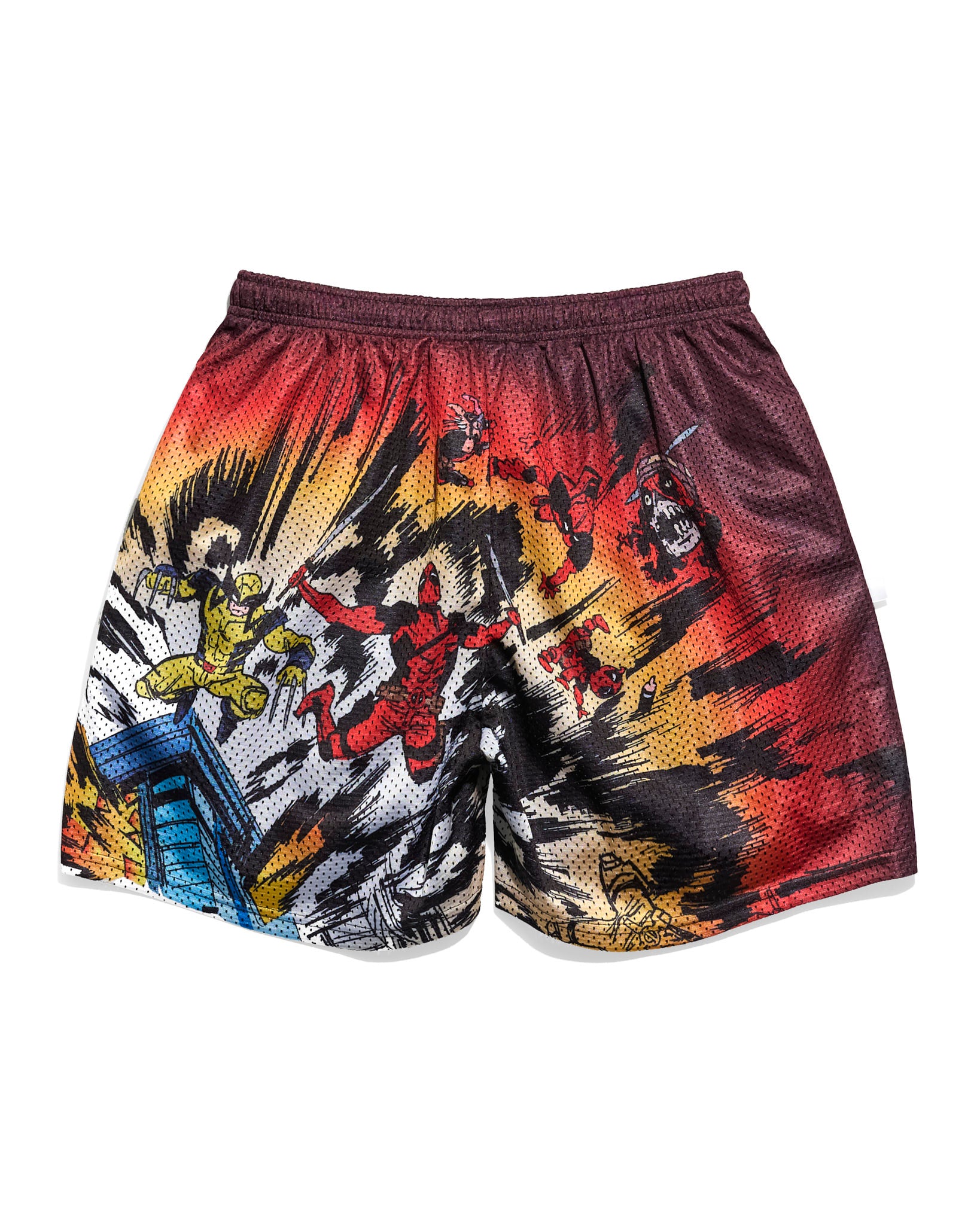 Deadpool & Wolverine Explosion Retro Shorts – Chalk Line Apparel