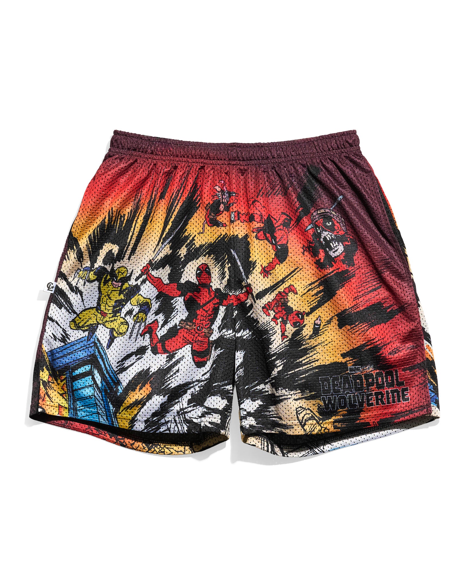 Deadpool & Wolverine Explosion Retro Shorts