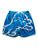 Detroit Lions Big Logo Retro Shorts