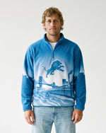 Detroit Lions Landscape Quarter Zip Microfleece Pullover