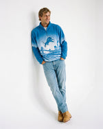 Detroit Lions Landscape Quarter Zip Microfleece Pullover