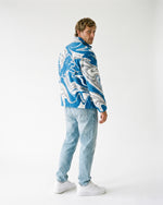 Detroit Lions Marble Full Zip Microfleece