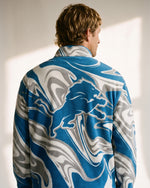 Detroit Lions Marble Full Zip Microfleece