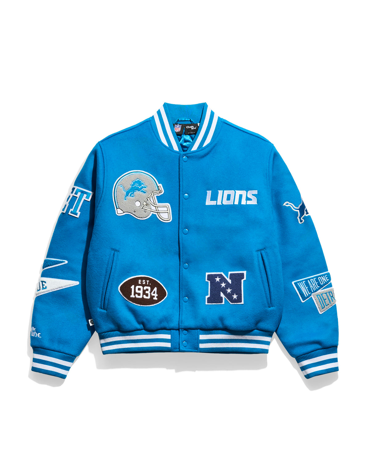 Detroit Lions Pennant Varsity Jacket