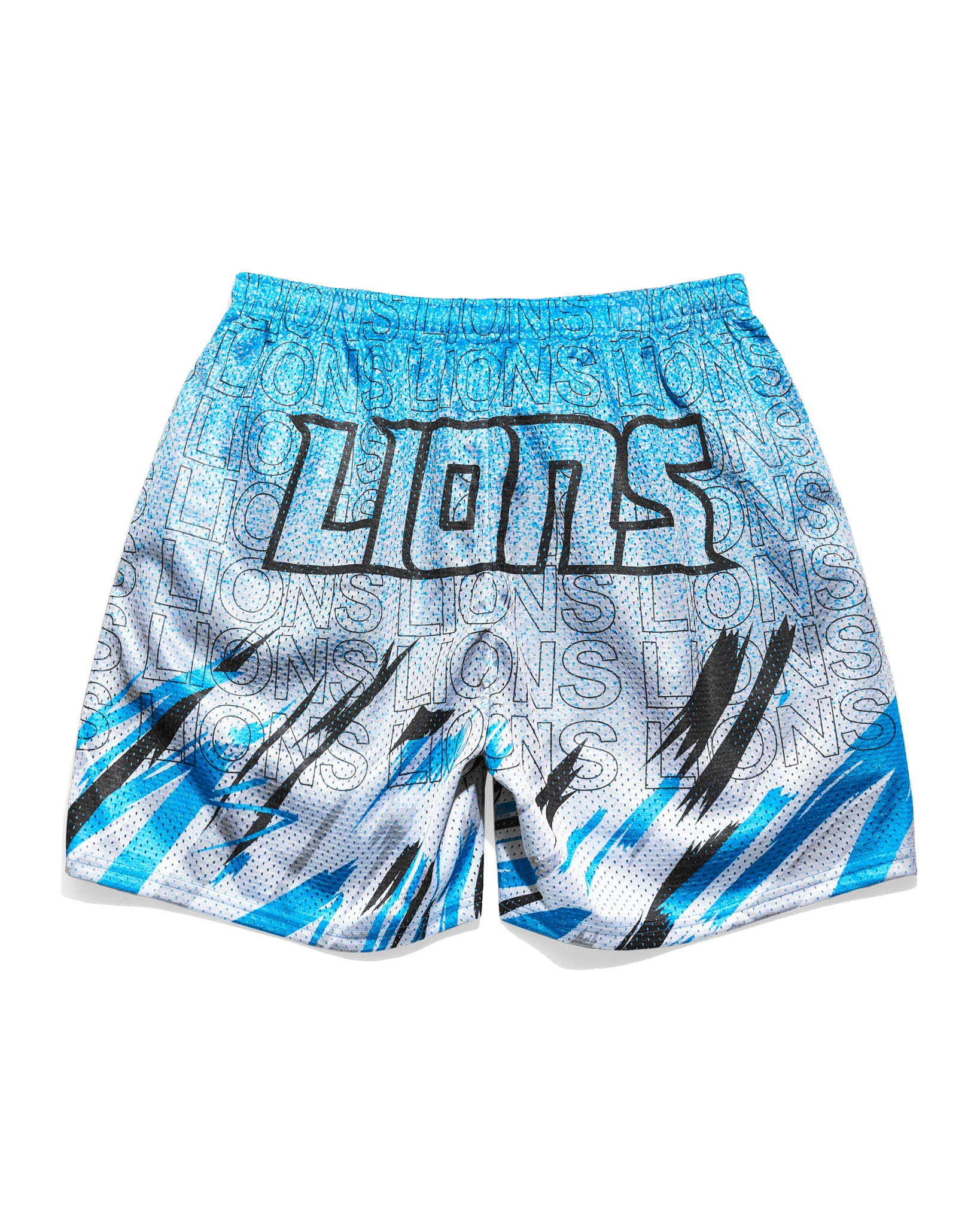 Detroit Lions Sketch Retro Shorts