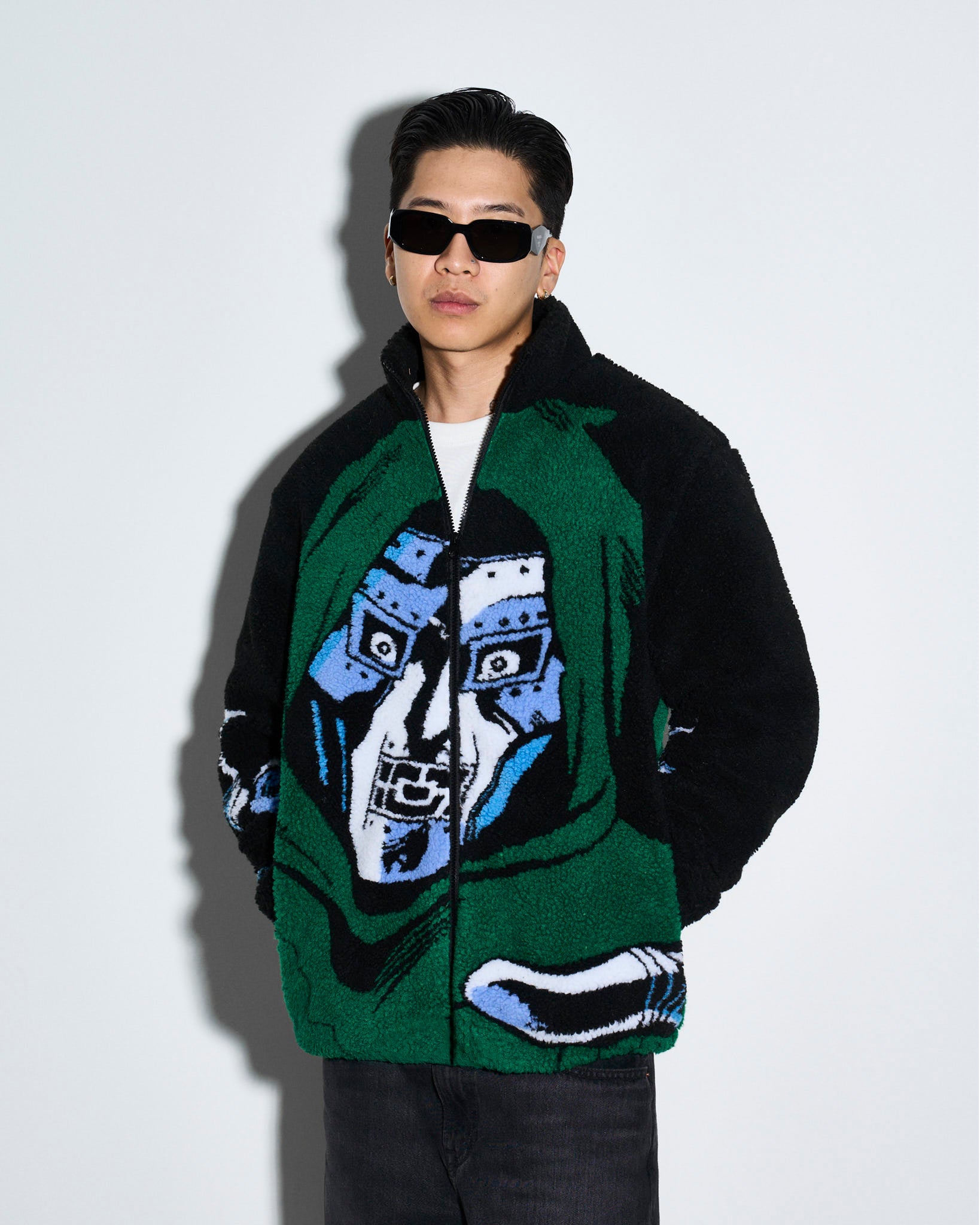 Doctor Doom Big Face Sherpa Jacket