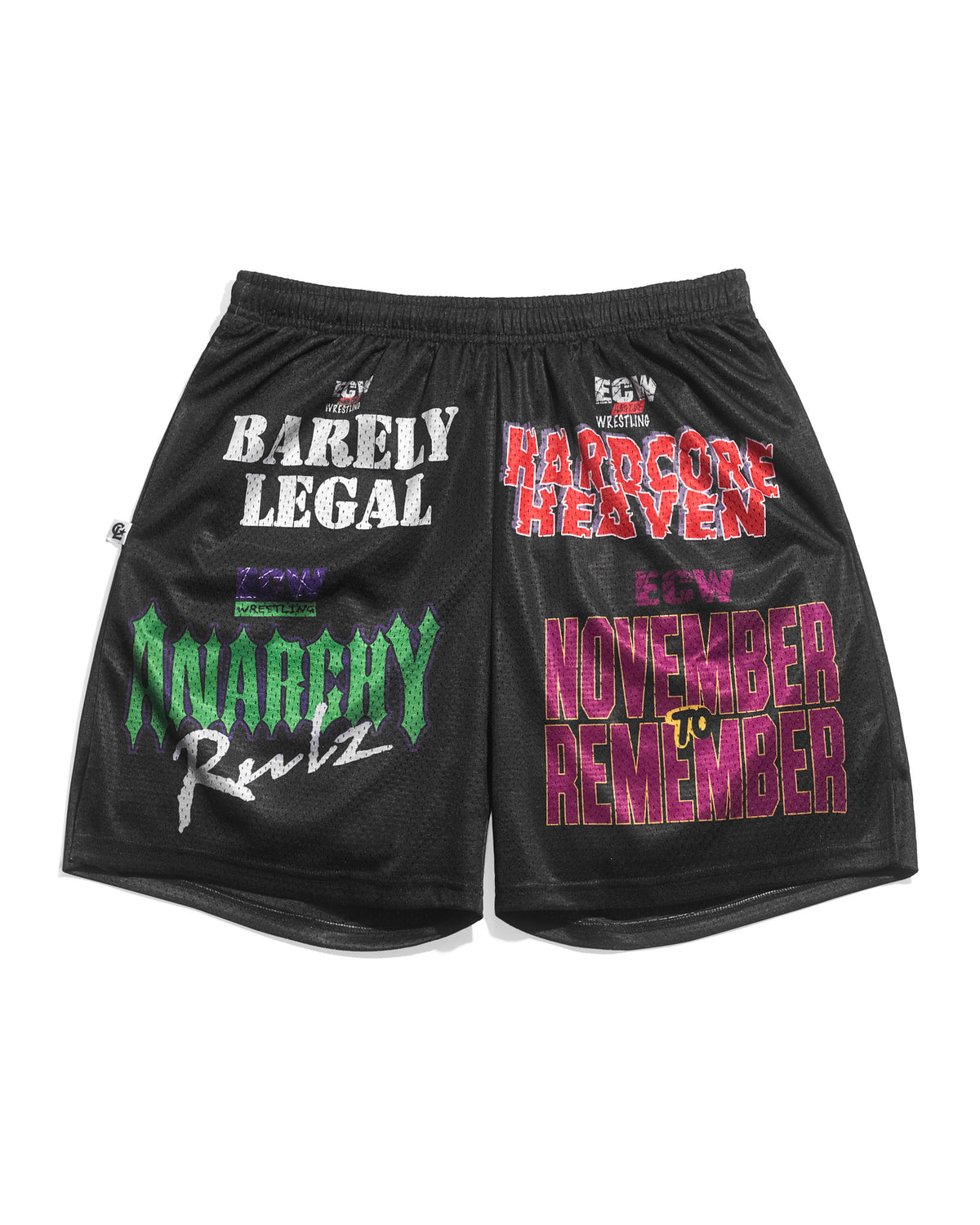 ECW PPV Logos Retro Shorts