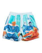 Fantastic Four First Steps Mid Century Retro Shorts