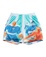 Fantastic Four First Steps Mid Century Retro Shorts