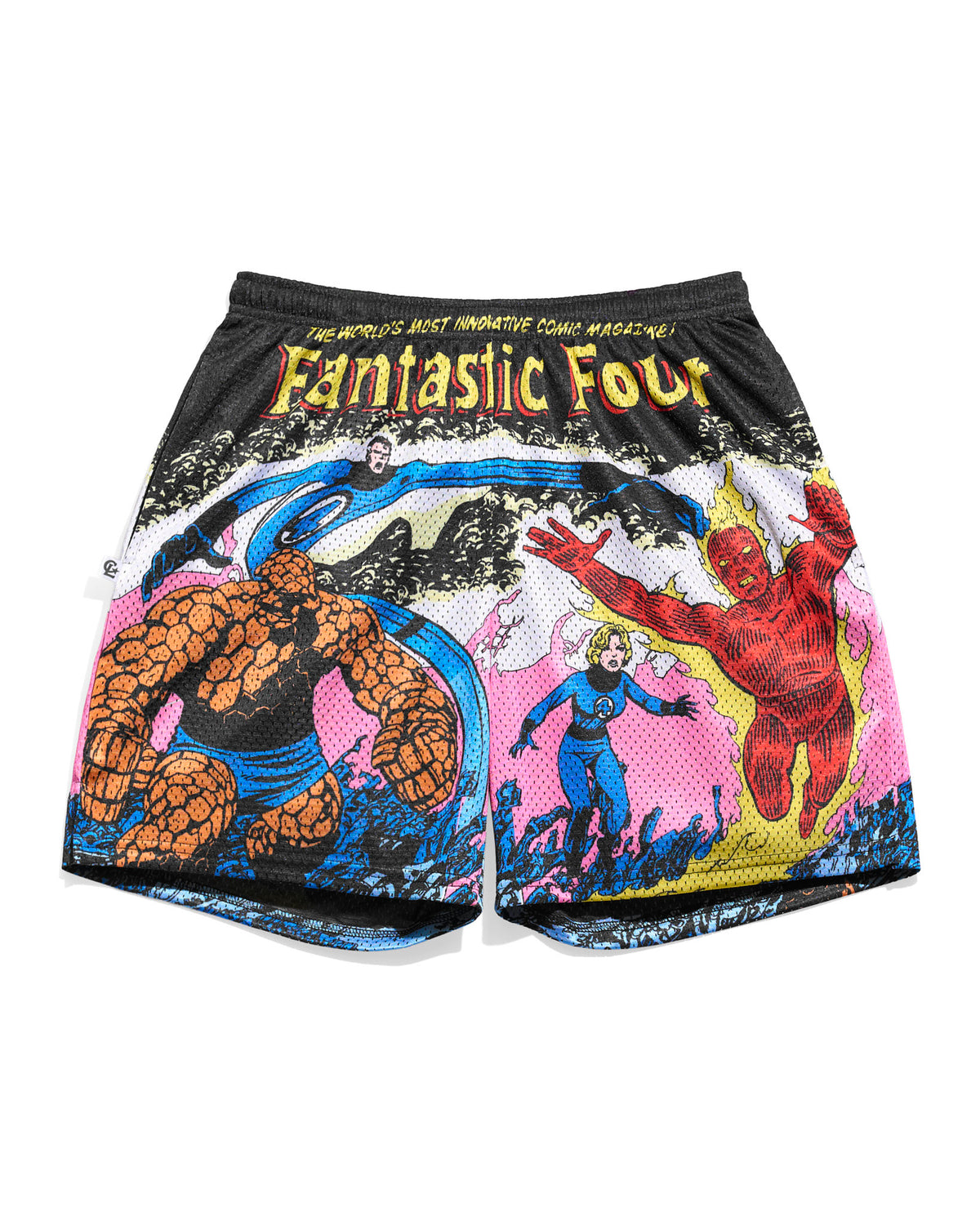 Fantastic Four Vintage Cover Retro Shorts