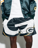 Green Bay Packers Big Logo Retro Shorts