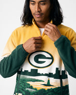Green Bay Packers Landscape Quarter Zip Microfleece Pullover