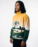 Green Bay Packers Landscape Quarter Zip Microfleece Pullover