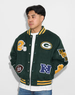 Green Bay Packers Pennant Varsity Jacket