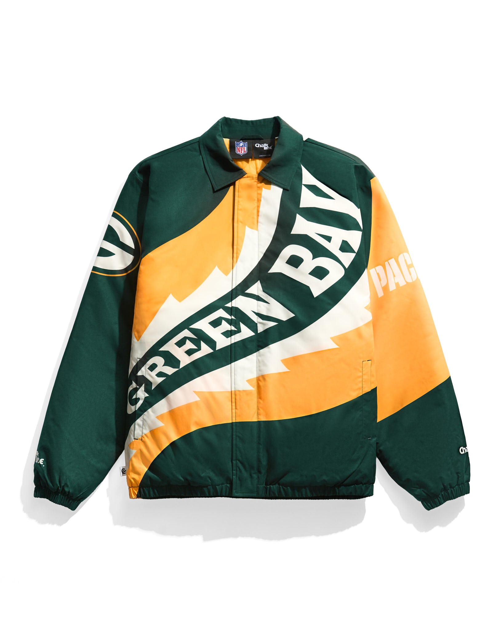 Green Bay Packers Saw Blade Quilted Puffer Jacket